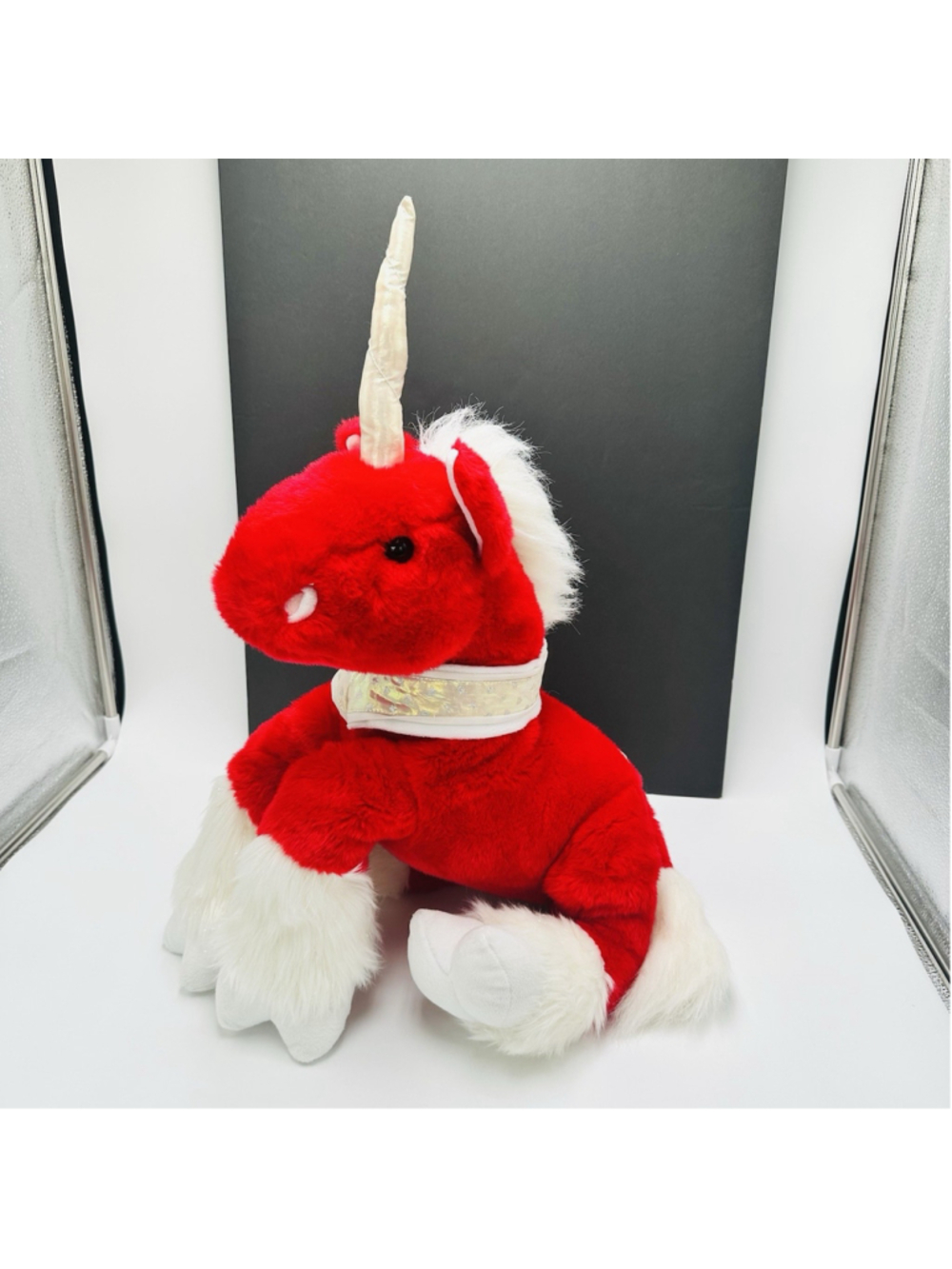 Commonwealth RED Unicorn Jumbo 2001 Plush 26” L Stuffed Animal RARE